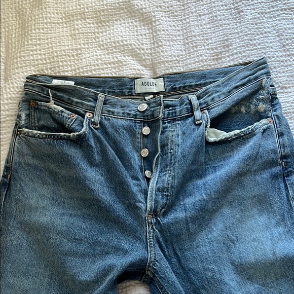 Agolde Riley Cropped Jeans - Picture 3 of 7